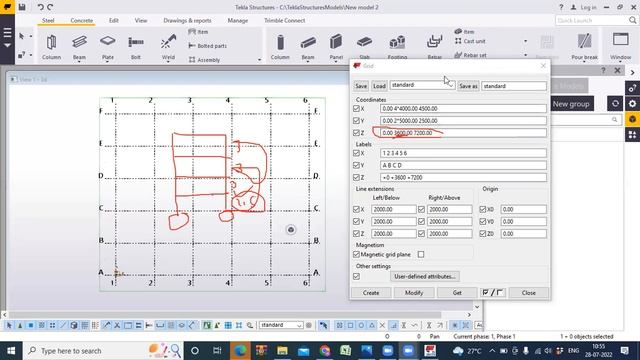 Tekla Structural Designer Tutorial 1 -Grid Lines смотреть онлайн