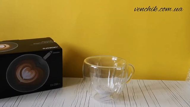 Чашки с двойными стенками для латте Ardesto 250 мл 2 шт AR2625GHL смотреть онлайн