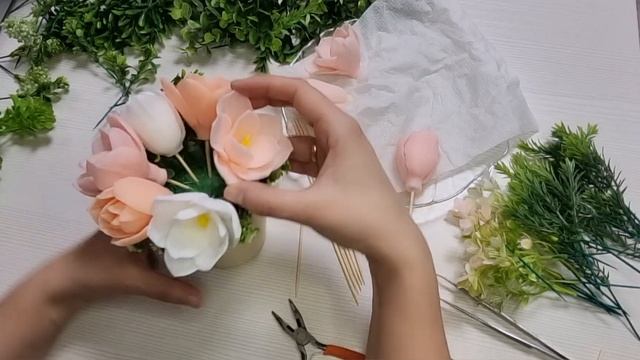 Сборка букета из цветов Амарилиса от формадела MyFavoriteForms смотреть онлайн