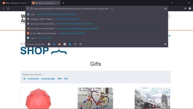 SQL injection vulnerability in WHERE clause allowing retrieval of hidden data solution смотреть онлайн