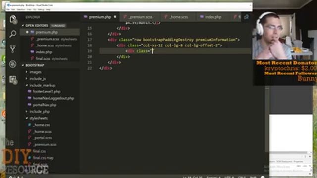 LIVESTREAM: Bootstrap/SASS Mobile Website Rework! (www.thediyresource.com) PT. 1 смотреть онлайн