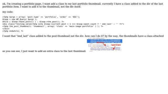 Wordpress: How to add class to the last image of the last post in a loop? смотреть онлайн