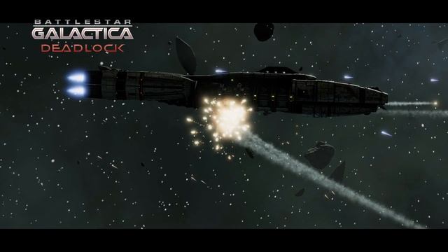 USE OF NUKES IS AUTHORISED - Battlestar Galactica Deadlock footage - Campaign Gameplay смотреть онлайн