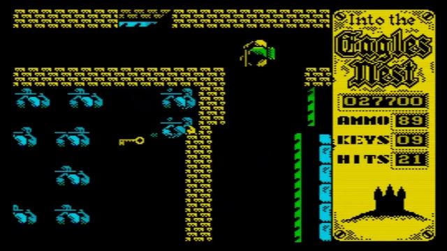 Into The Eagle's Nest. ZX Spectrum. Прохождение задания №1. смотреть онлайн