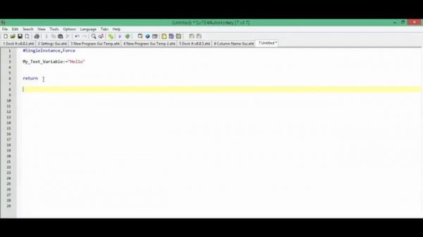 #8 - Auto-Execute  (The auto-execute section of your script)
