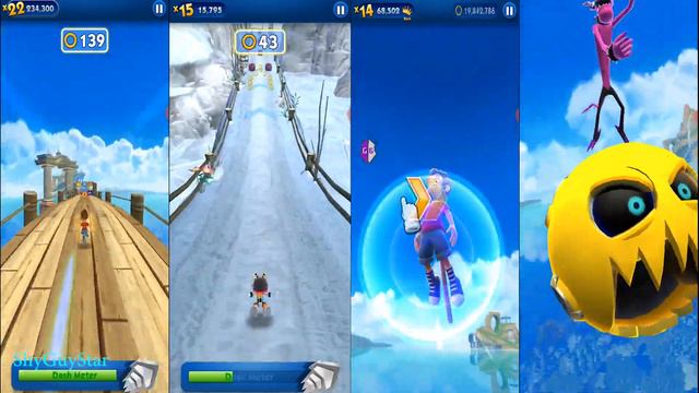 Sonic Dash Android Gameplay - Bongo vs Charmy vs Bongo vs Amy - Bongo New character Unlocked смотреть онлайн