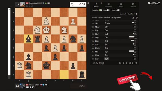 Hikaru Nakamura Vs Andrey Esipenko | BLITZ 3+0 | Chesscom | 09/08/22