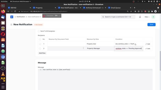 57. Workflow Email Notification - Frappe ERPNExt смотреть онлайн