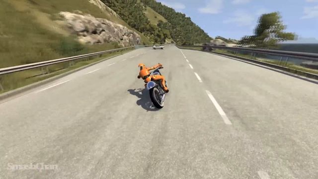 Motorbike Crashes #9 - BeamNG DRIVE | SmashChan