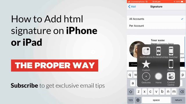 How to Add html signature on iPhone or iPad | The easy way смотреть онлайн