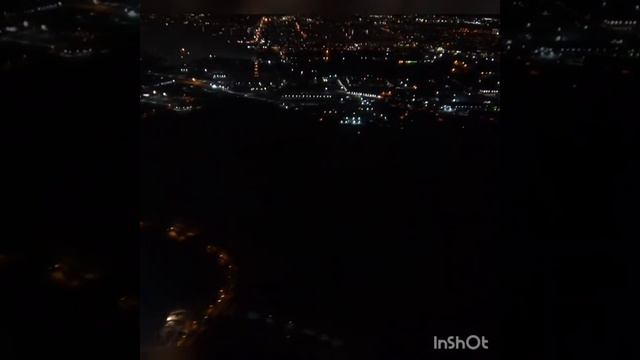 Ночной Новосибирск с высоты! Красивый заход в Толмачёво. Airbus A320-neo. S7 (KRR-OVB)