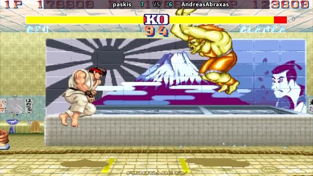 Street Fighter II: Hyper Fighting - paskis (FIN) VS (GBR) AndreasAbraxas [sf2hf] [Fightcade] смотреть онлайн