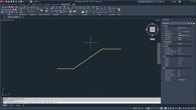 Extra Tools. Two-sided offset of a polyline into a closed in polygon. смотреть онлайн