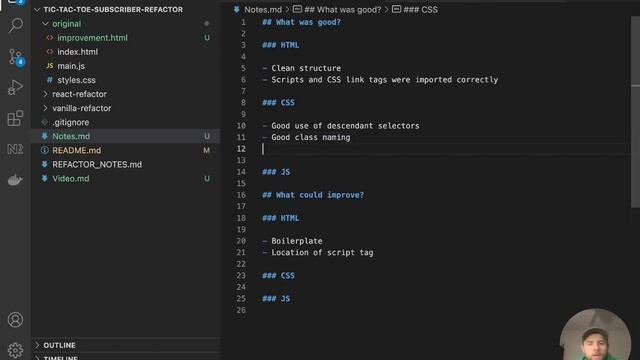 Refactoring a subscriber's Tic Tac Toe Vanilla JavaScript Game! (intro) смотреть онлайн