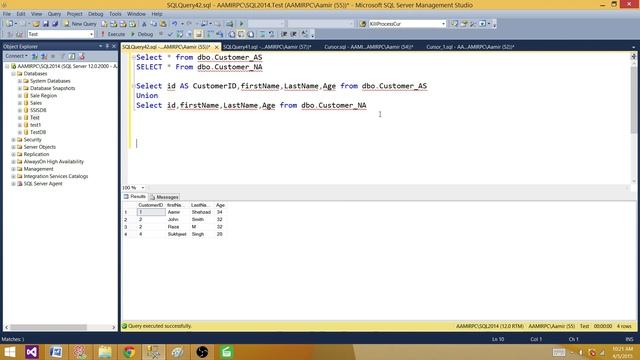What is the difference between Union and Union All Operator in SQL Server - TSQL Tutorial смотреть онлайн