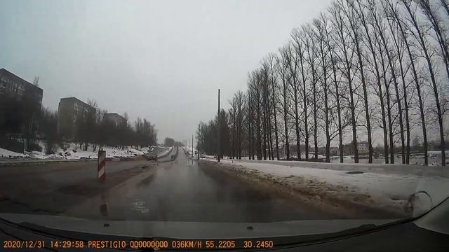 Витебск,обзор ул.Гагарина 31.12.2020. смотреть онлайн