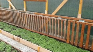 Внутреннее обустройство новой теплицы.