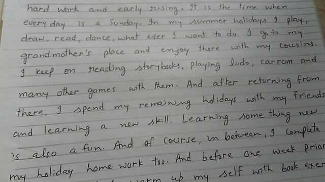 Write a paragraph on "HOW I SPEND MY HOLIDAYS". смотреть онлайн