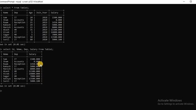 Select query and where clause in MySQL || Part 7 - LearnWithSam смотреть онлайн