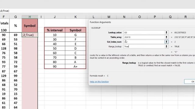 VLOOKUP | Looking up a VALUE in an INTERVAL | MS Excel смотреть онлайн