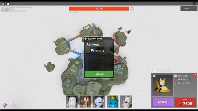 Summoners vs. bosses in sandbox mode! | Tower Heroes | A Roblox Game! смотреть онлайн