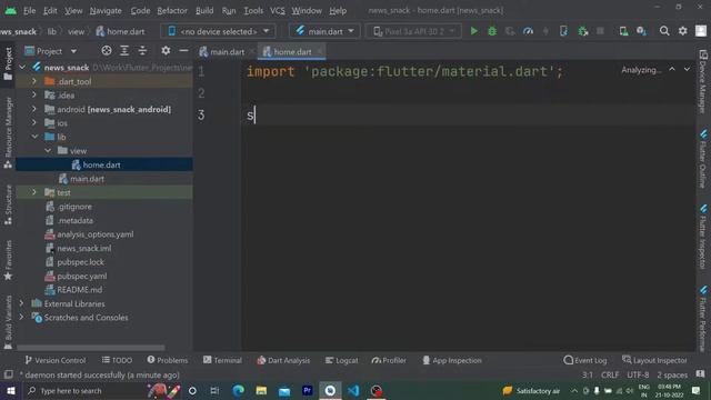 PART 2 || Setup Project In PC || News App In Flutter || Flutter 3.x App Development Course смотреть онлайн