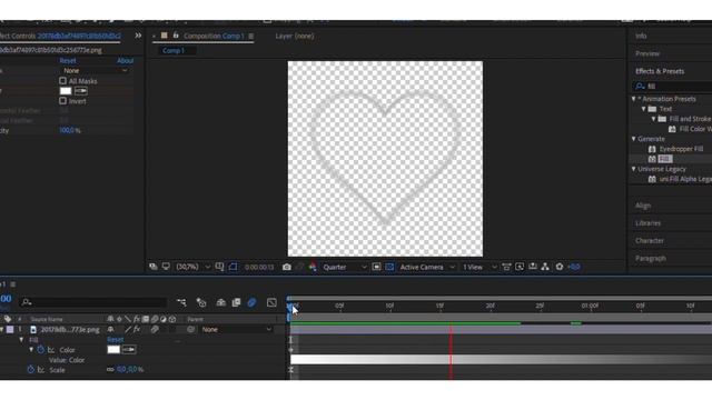 neon heart overlay tutorial | after effects смотреть онлайн