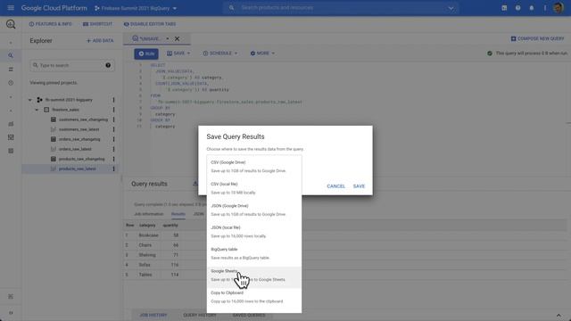 Export Firestore collections to BigQuery and use Data Studio to analyze and aggregate data смотреть онлайн