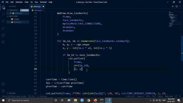 SNAPCHAT FILTER USING FACE LANDMARKS REALTIME 30 FPS ??? смотреть онлайн