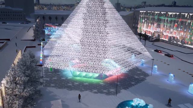 Новогодний городок Улан-Удэ 2022 смотреть онлайн