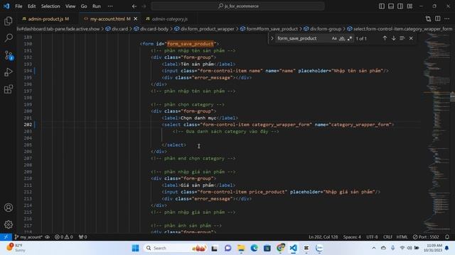 106. THỰC HIỆN VALIDATE SẢN PHẨM VỚI NHIỀU LOẠI TYPE INPUT KHÁC NHAU | Javascript project ecommerce смотреть онлайн