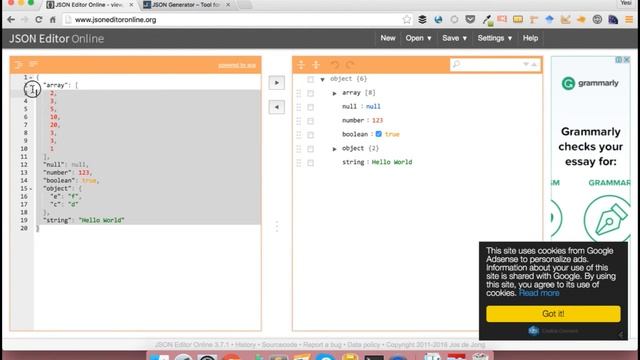 Herramientas para desarrolladores: Archivos json смотреть онлайн