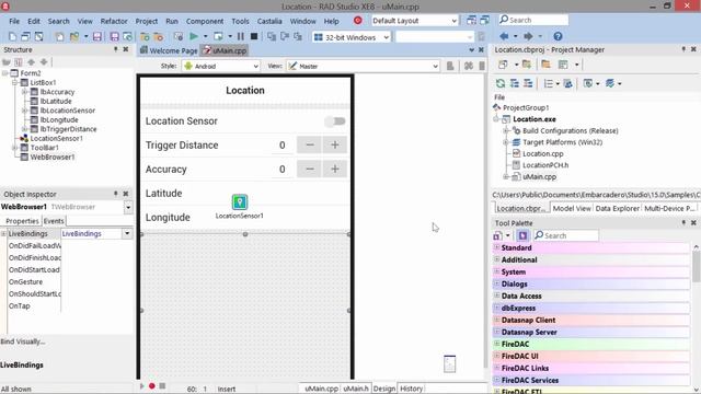 Location Support with C++ RAD Studio XE8 смотреть онлайн