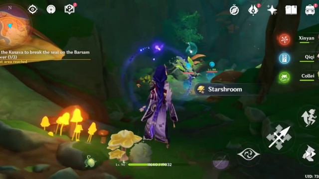 Use the Kusava to break the seal on the Barsam Flower (0/3) Genshin Impact смотреть онлайн