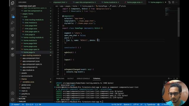 Ionic Realtime Chat App using Firebase - Part 1 - ChatRoom & Message Screen смотреть онлайн