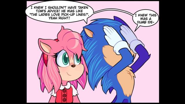 Movie Sonic flirts with Amy (Comic Dub) смотреть онлайн