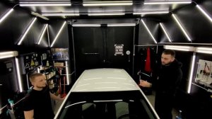 Покрытие крыши чёрной пленкой на #Chevrolet #Cruze