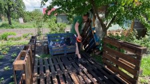 Как построить беседку из паллет?! Качественная и дешевая беседка своими руками! (Часть Первая )