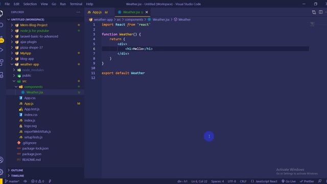 Weather App | React JS & Material UI | Part : 2 design смотреть онлайн