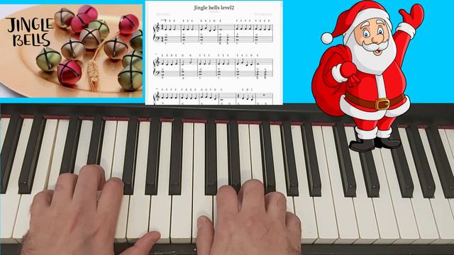 jingle bells piano letters level 2 смотреть онлайн