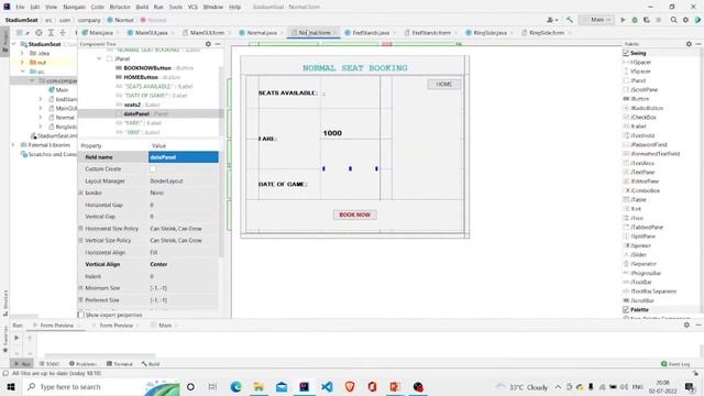 Stadium Seat Booking System Using Swing | Java Project смотреть онлайн