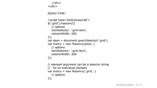 jQuery : TypeError: $(...).masonry is not a function смотреть онлайн