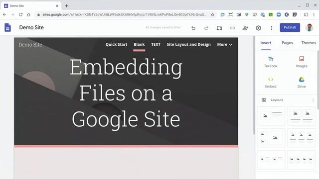 How to embed files on Google Sites смотреть онлайн