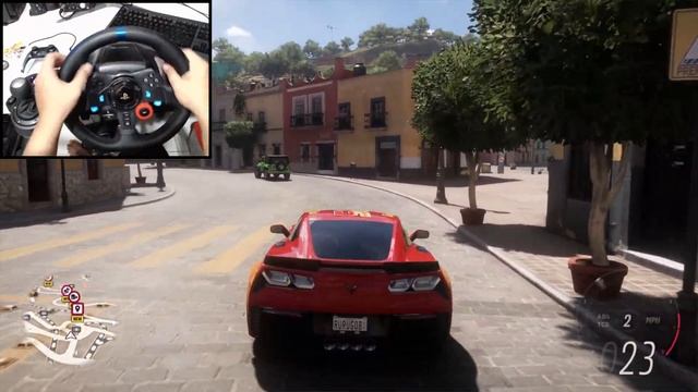 CHEVROLET CORVETTE Z06 2015 MCQUEEN - Forza Horizon 5 - Logitech G29 Gameplay - RTX 4090 смотреть онлайн