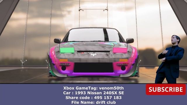 1993 Nissan 240SX SE Drift Club Livery - Forza Horizon 5 смотреть онлайн