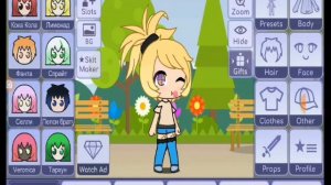 Как раздеть персонажа в Gacha life.