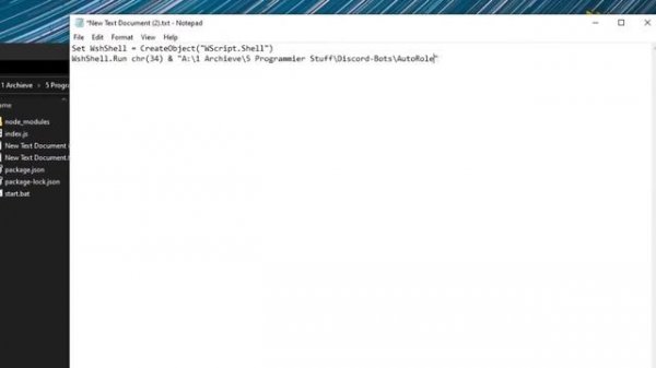 Discord | How to automatically start your discord Bot with a batch file (discord.js/discord.py)
