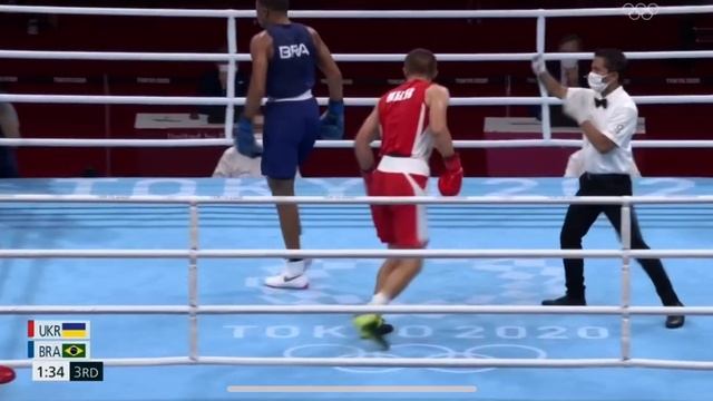Oleksandr KHYZHNIAK goes KO at the Olympic 2020/2021 смотреть онлайн