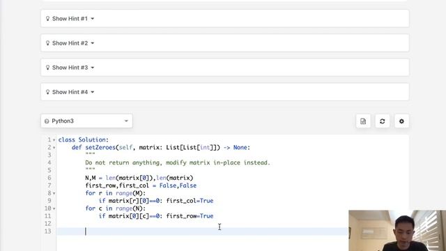 Leetcode - Set Matrix Zeroes (Python) (Revisited) смотреть онлайн