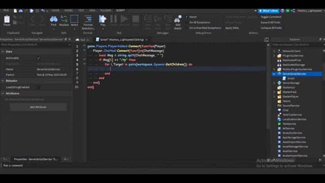 Teleport Chat Command | Roblox Studio смотреть онлайн
